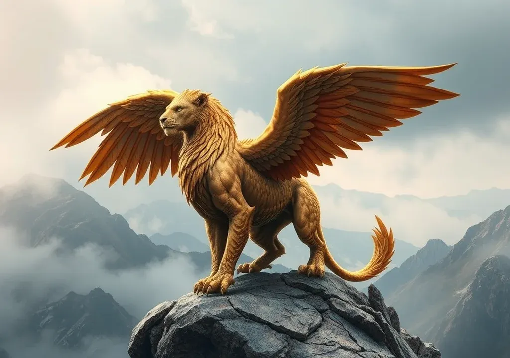 Winged lion